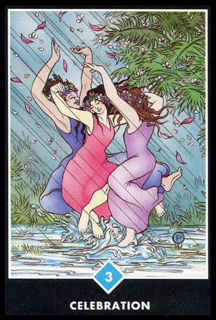 3 Воды. Празднование. Ошо Дзен Таро