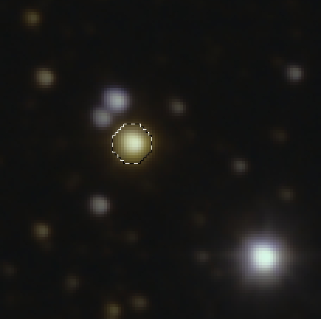 Размер желтой звезды