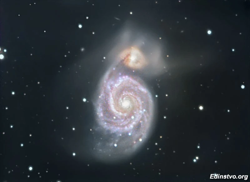 Галактика M51 — (с) Юрий (Nao)