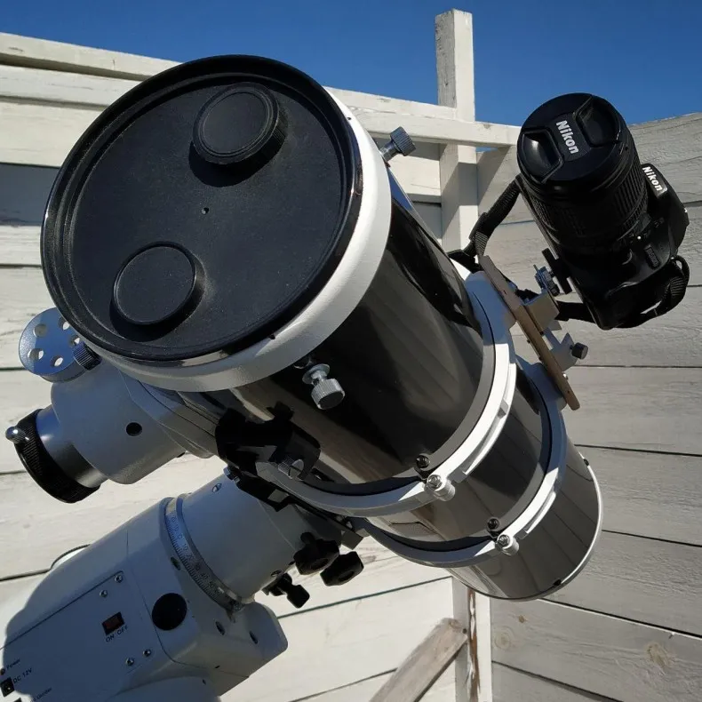 Крепление фотоаппарата на телескоп